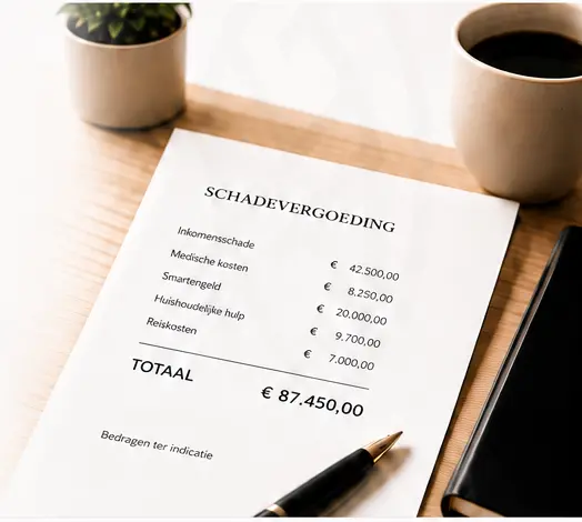 Schadeberekening en vergoeding na letsel